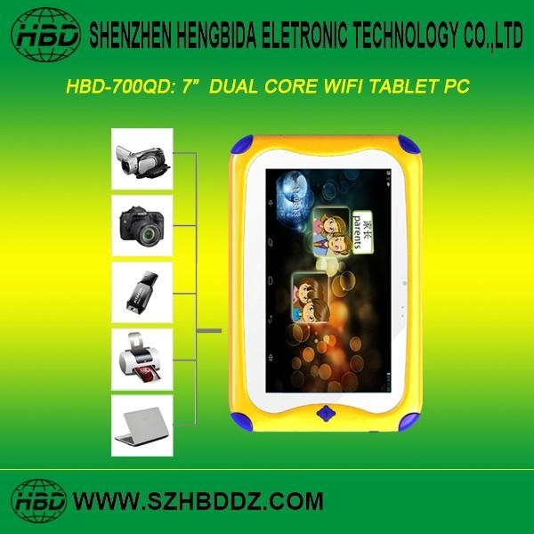 HBD-700QD 7 Inch Dual Core Kids Tablet PC 2