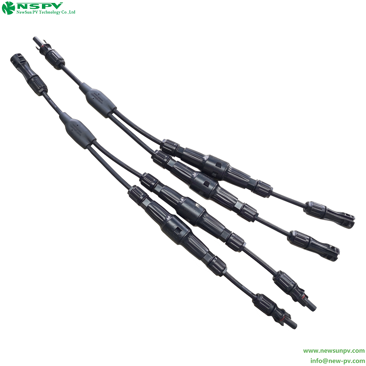1500VDC2轉1光伏線束 帶保險絲線束 Y端子線束 兼容MC4連接器 2