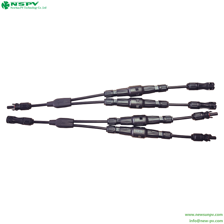 1500VDC2轉1光伏線束 帶保險絲線束 Y端子線束 兼容MC4連接器 3