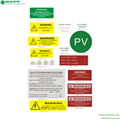 NSPV solar notice label