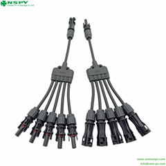 TUV Certifeid PV 1500VDC 5 To 1 Y Branch Parallel Solar Y Connector 