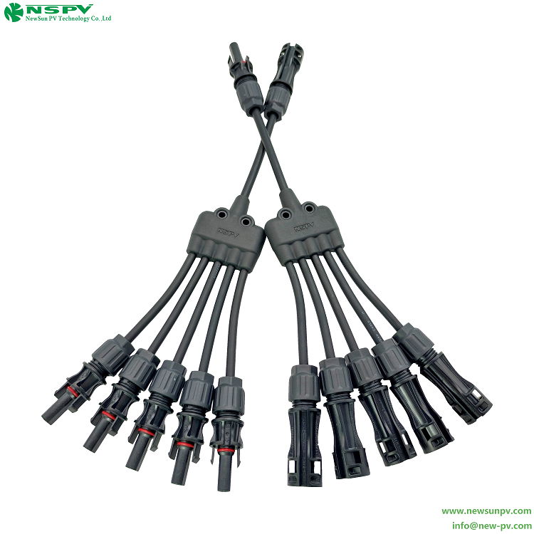  5 to 1 Y branch parallel Solar Y connector 1500V 2