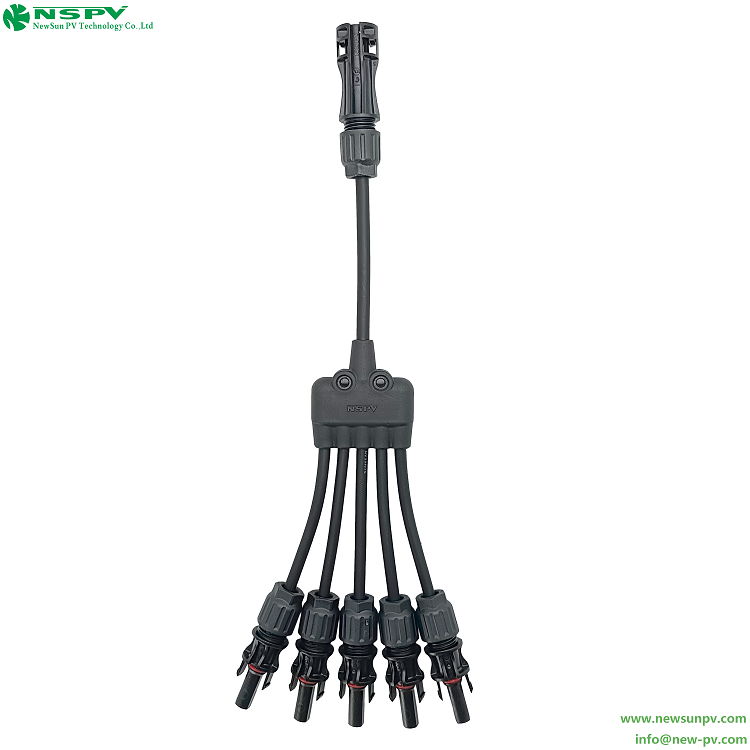  5 to 1 Y branch parallel Solar Y connector 1500V 3