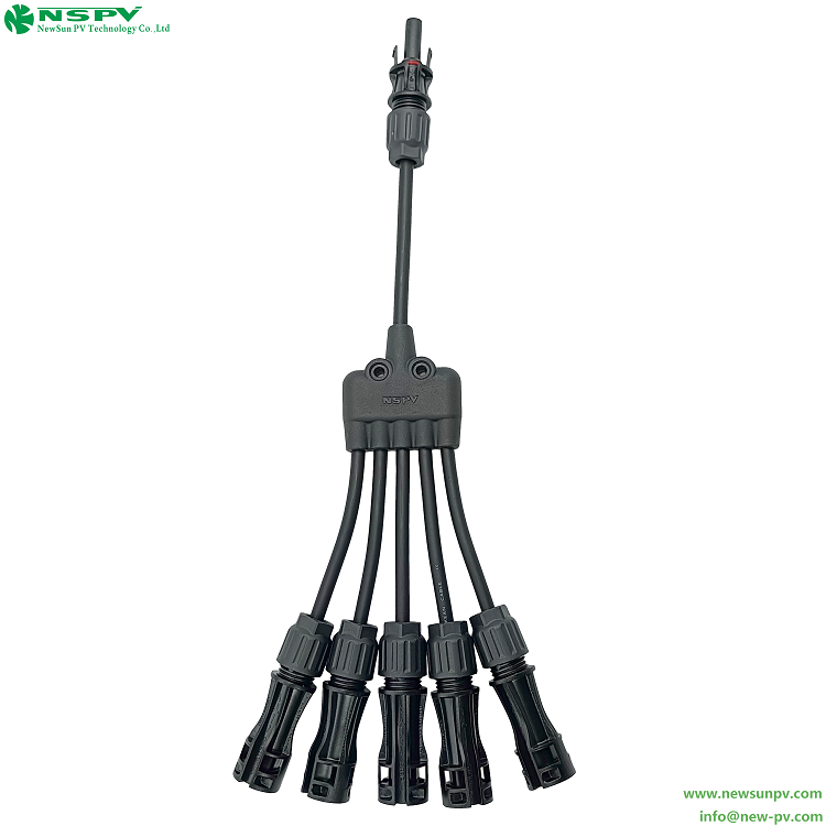 5轉1光伏專用Y型線束新款 1000VDC/1500VDC線纜連接器 4