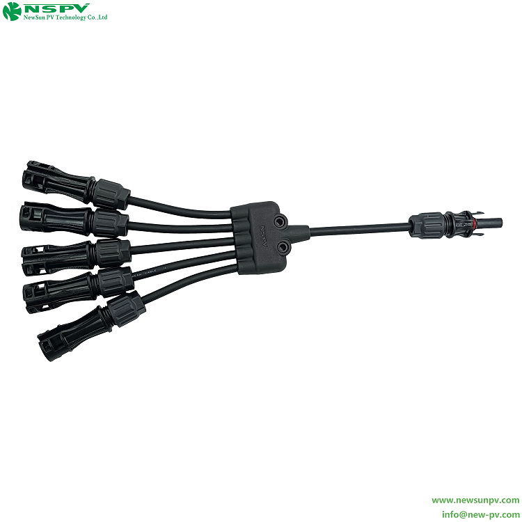 NSPV solar Y branch connector 5male to1female