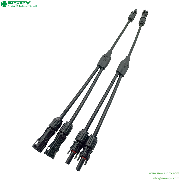 Solar Y Connector PV 2 To 1 Cable Assembly YH Type mc4 Parallel