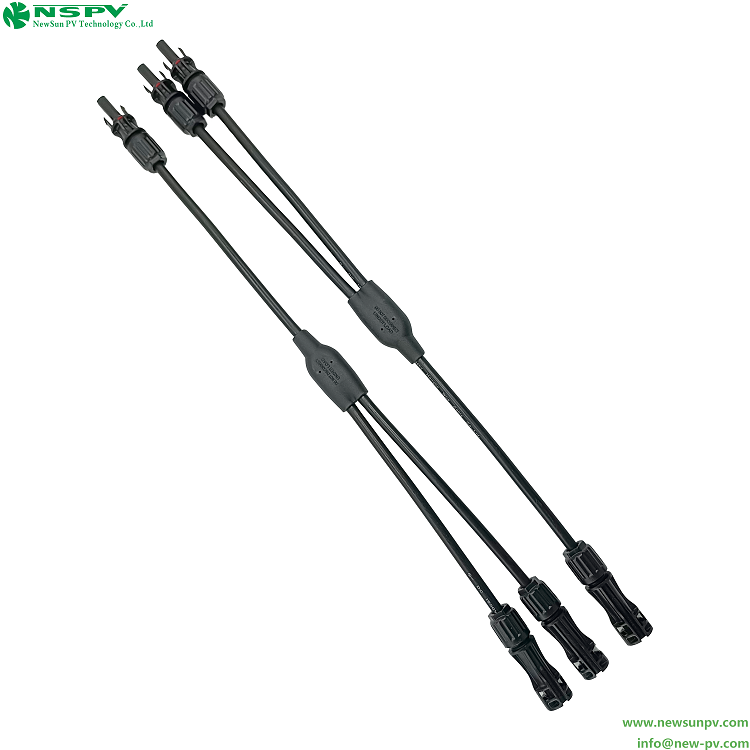 Solar Y Connector PV 2 To 1 Cable Assembly YH Type mc4 Parallel 2