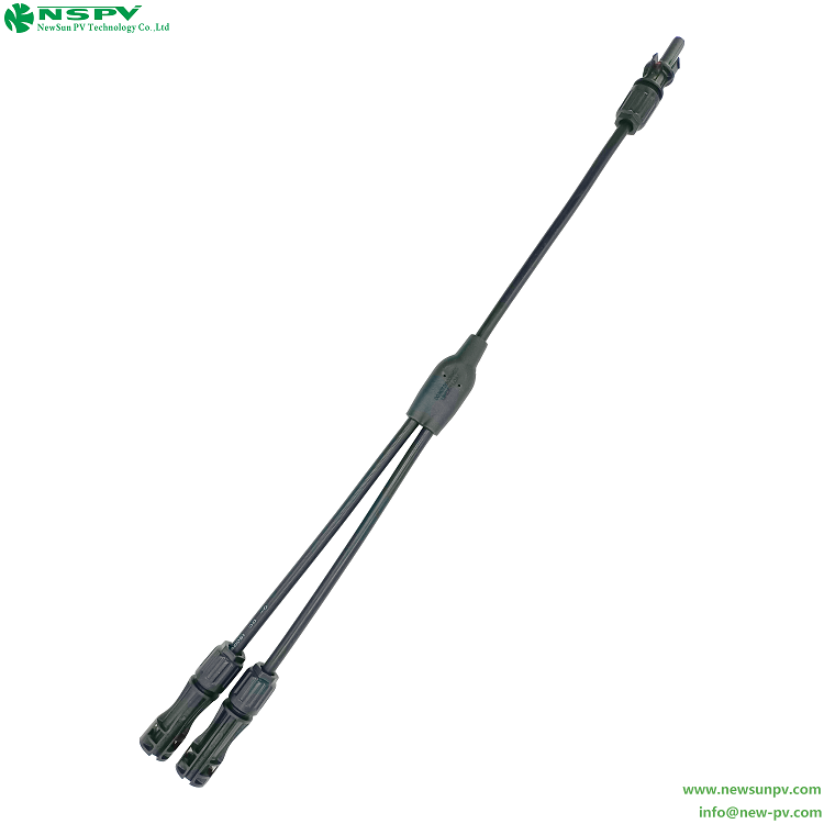 Solar Y Connector PV 2 To 1 Cable Assembly YH Type mc4 Parallel 3