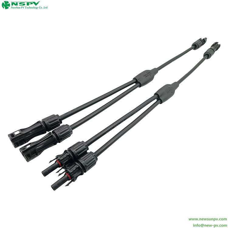 Solar Y Connector PV 2 To 1 Cable Assembly YH Type mc4 Parallel 5