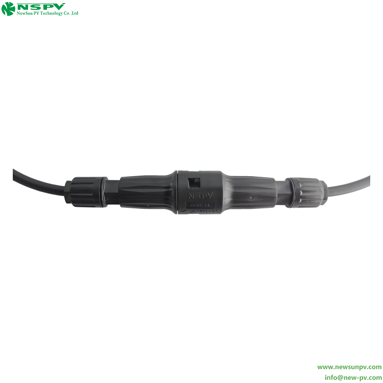 光伏保險絲連接器 1500VDC內置式保險絲連接器 兩頭線端款 4