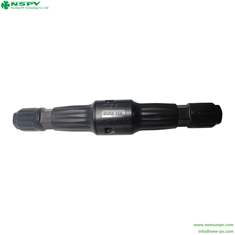 光伏保險絲連接器 1500VDC內置式保險絲連接器 兩頭線端款 5