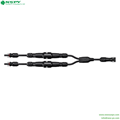 NSPV的IP68光伏Y型帶保險絲連接器線束2母轉1公