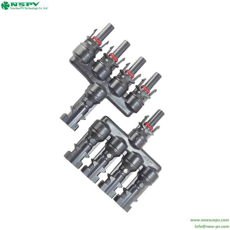 光伏分支連接器 1000VDC分支連接器  4轉1匯流連接器 2