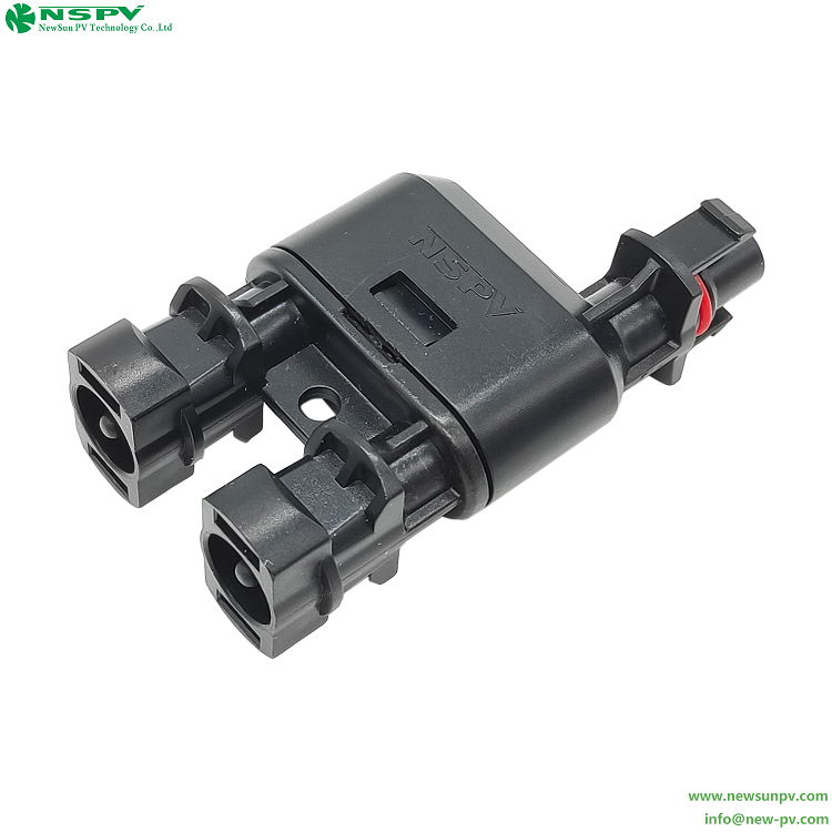 PV3.0 2to1 1000VDC Solar Branch Connector buckle type matching MC3 3