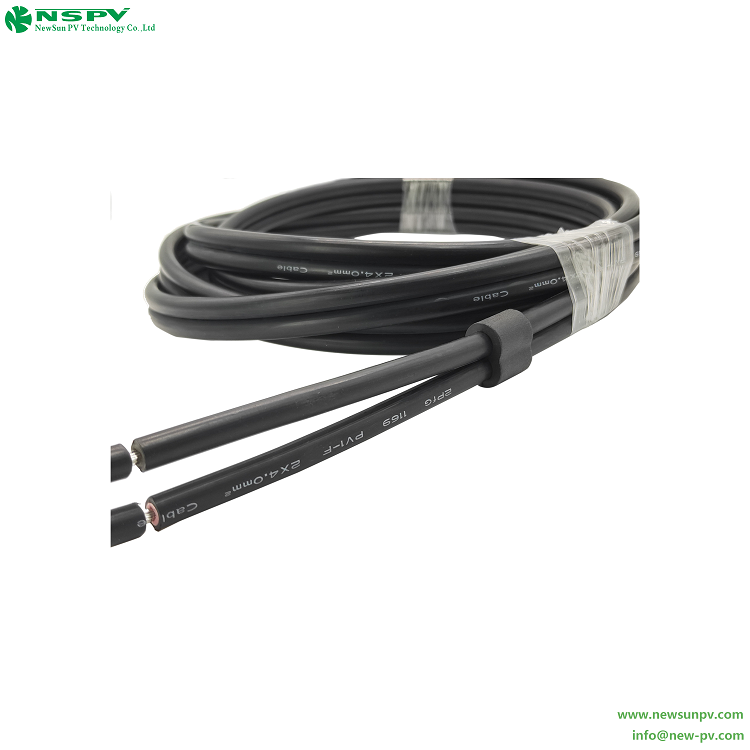 Solar twin extension cable 1000VDC PV panel extension wire 3