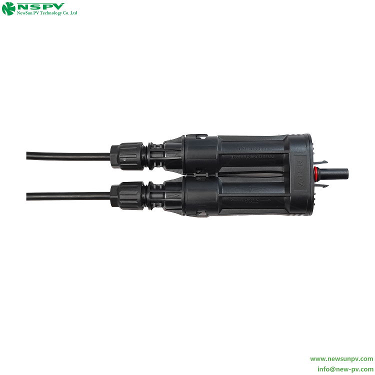 NSPV 1500VDC branch fuse connector 2cable to 1female