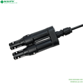 NSPV 1500VDC branch fuse connector 2male to 1cable