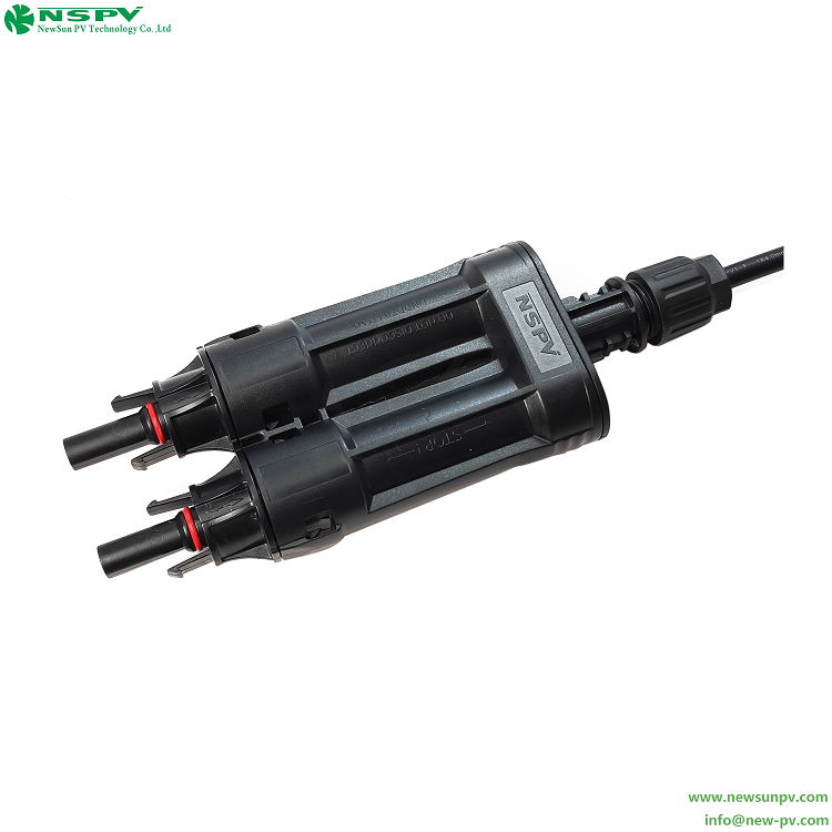 NSPV 1500VDC branch fuse connector 2female to 1cable