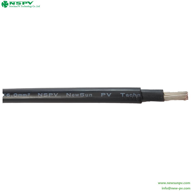 TUV Solar DC cable PV1-F 1000V PV wire 1.5/2.5/4/6/10/16mm 1500V 5