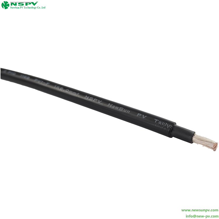 TUV Solar DC cable PV1-F 1000V PV wire 1.5/2.5/4/6/10/16mm 1500V 3