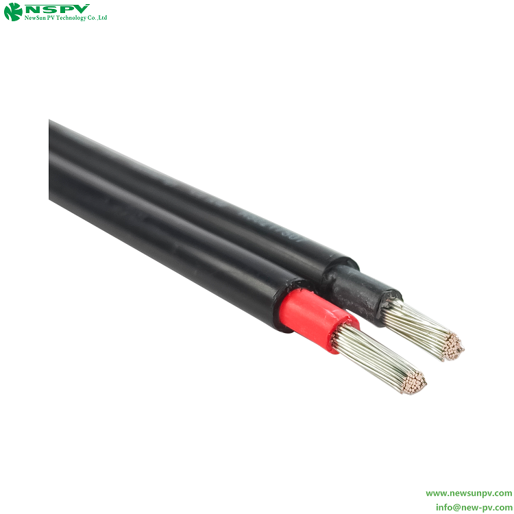 光伏線纜 太陽能光伏直流電纜 TUV光伏雙芯電線1.5~6平方 3