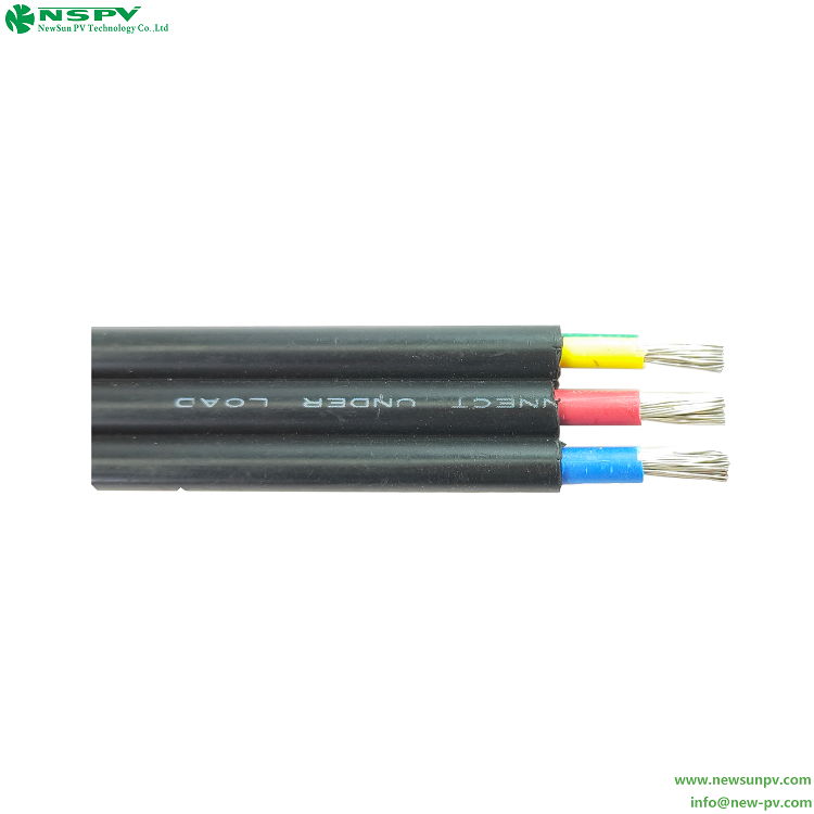 Solar Cable 3cores PV cable photovoltaic wire