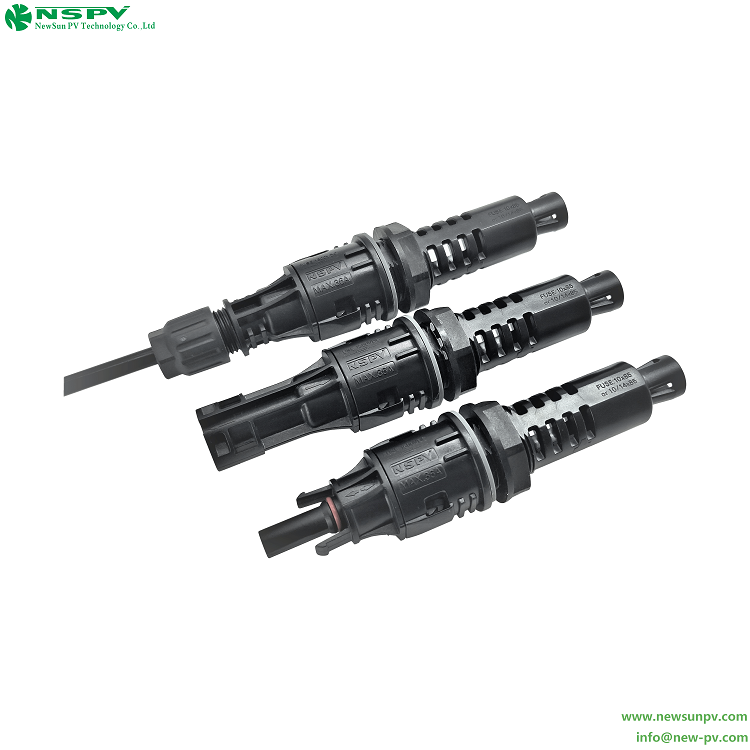 1500VDC光伏4.0面板式保險絲連接器 逆變器匯流箱保險絲連接器 2