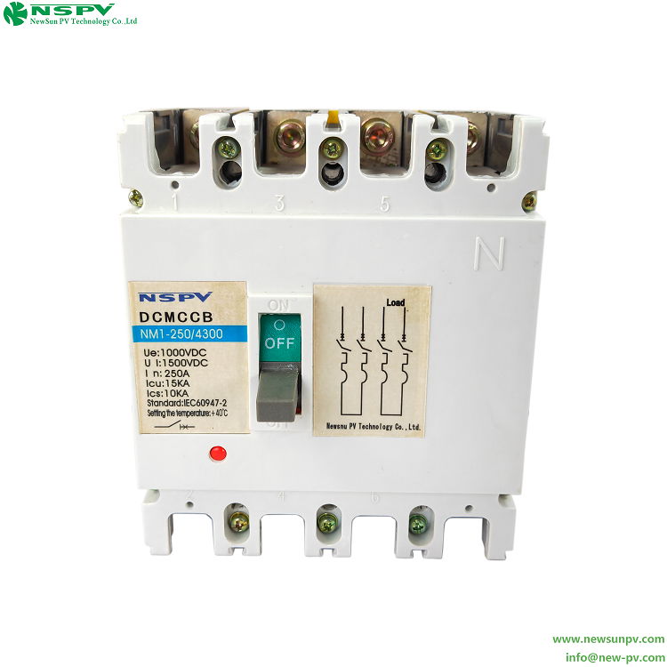 MCCB Molded Case Circuit Breaker 4P DC Moulded Case Circuit Breakers