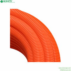 塑料波紋管 電線保護軟管 防晒波紋管橙色