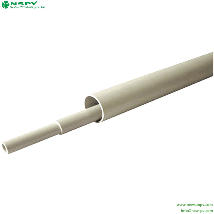 塑料硬套管 PVC电力管 电缆保护套管灰色 4