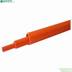 塑料硬套管 PVC电力管 电缆保护套管橙色