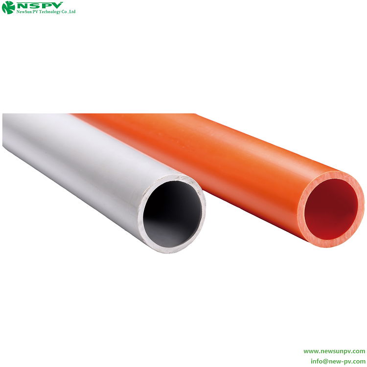 Orange PVC Rigid Conduit Electrical UPVC Rigid Conduit Bell End 2