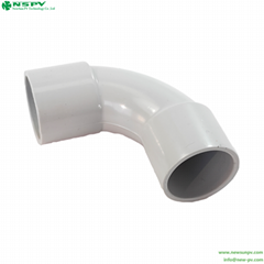 PVC Solid Elbow 90° Plastic Pipe Elbow Fittings for electrical supplies