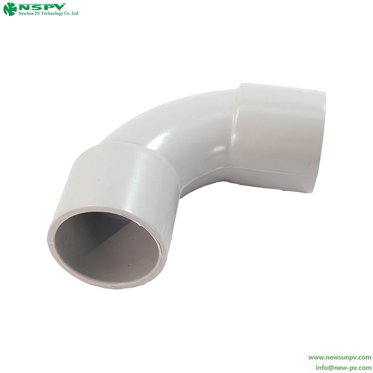 PVC Solid Elbow 90° Plastic Pipe Elbow Fittings for electrical supplies 3