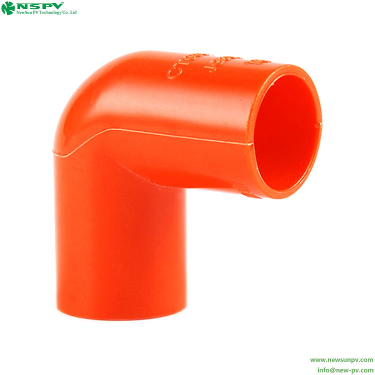 PVC Solid Elbow 90° Plastic Pipe Elbow Fittings for electrical supplies 5