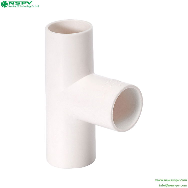 3 way Tee PVC fittings Solid Inspection Tee PVC Pipe Connector 5