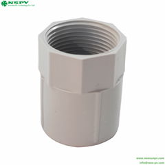 Thread PVC Coupling Plain to Screwed Thread Coupling