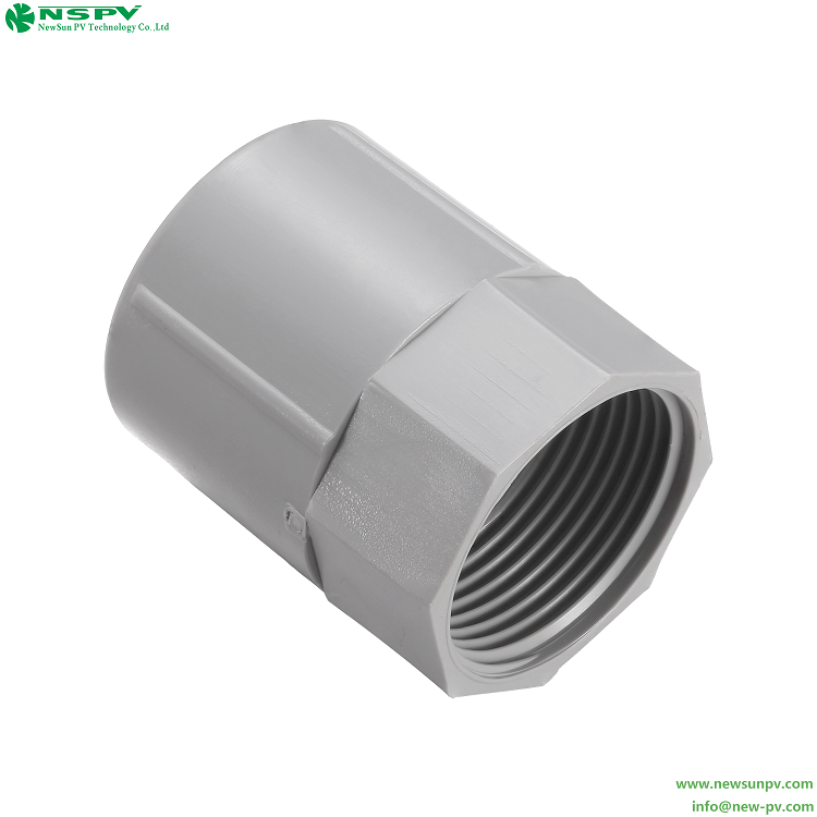 Thread PVC Coupling Plain to Screwed Thread Coupling 3