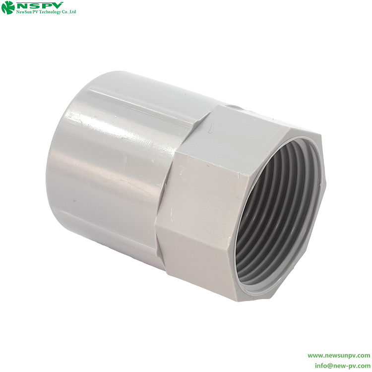 Thread PVC Coupling Plain to Screwed Thread Coupling 5