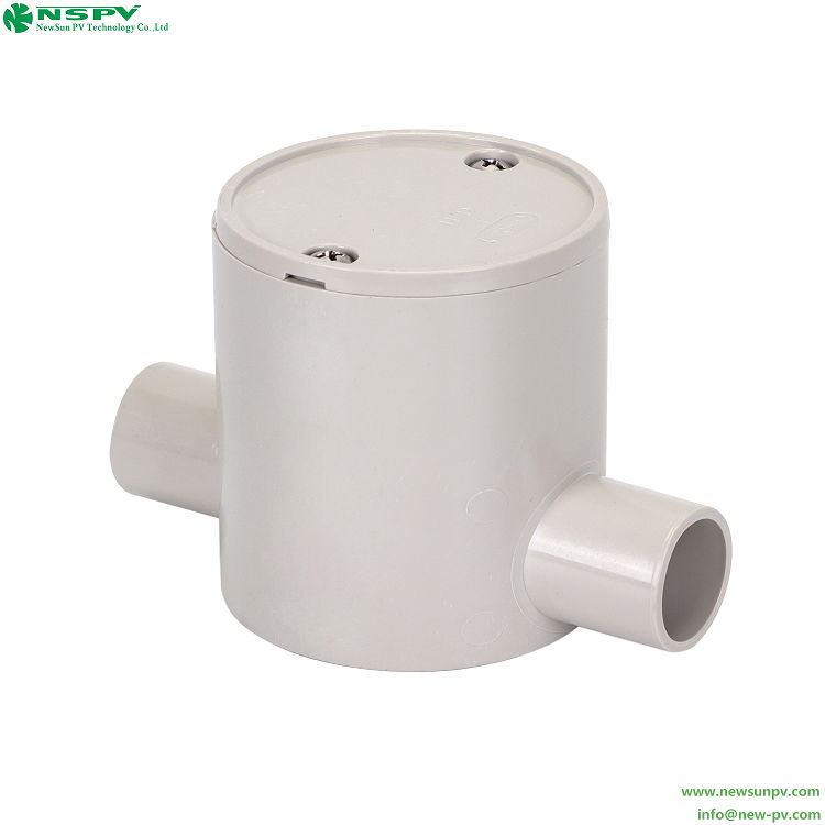 NSPV deep PVC junction box with 2 way entries