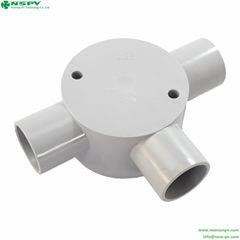 PVC Junction Box 3Way Entries Plastic Deep Junction Box 20-25mm