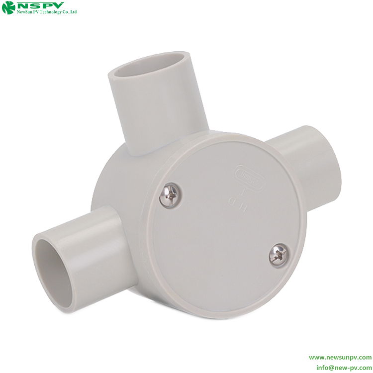 PVC Junction Box 3Way Entries Deep Junction Box 20-25mm 5