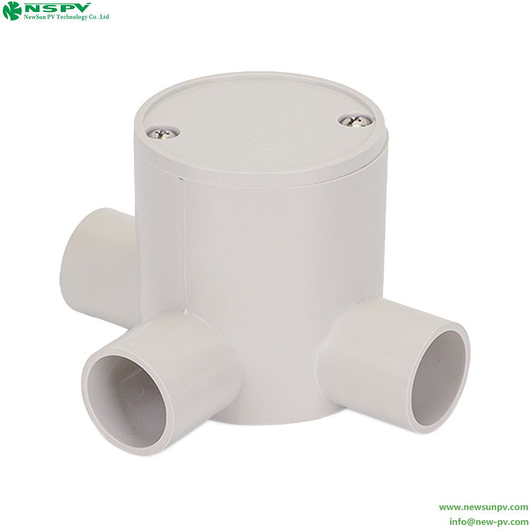 NSPV deep PVC junction box with 3way entries