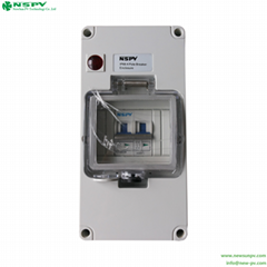 光伏斷路器配電箱 帶指示燈防水開關箱 斷路器防水盒4P