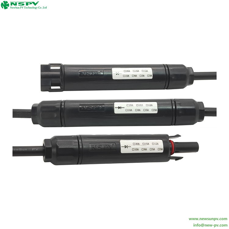 NSPV 1000VDC solar diode connectors 4D1+4D2+4D3