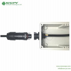 TUV PV 3P Solar AC Connector IP68 cable male to panel female type for inverter