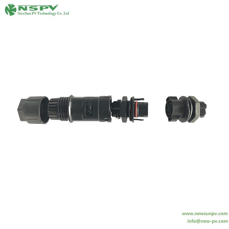 NSPV solar AC 3P connector 3PCM+3PPF