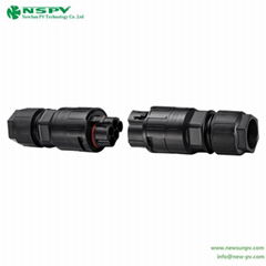 TUV PV 5P Solar Inverter AC Connector IP68 cable female to cable male type