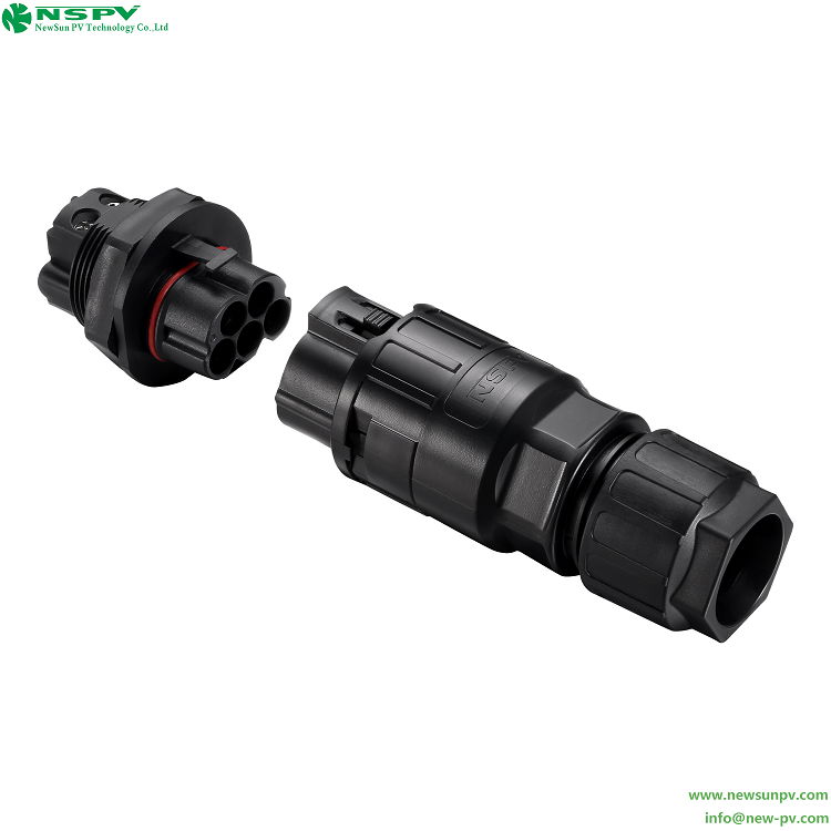 NSPV solar AC 5P connector 5PCF+5PPM