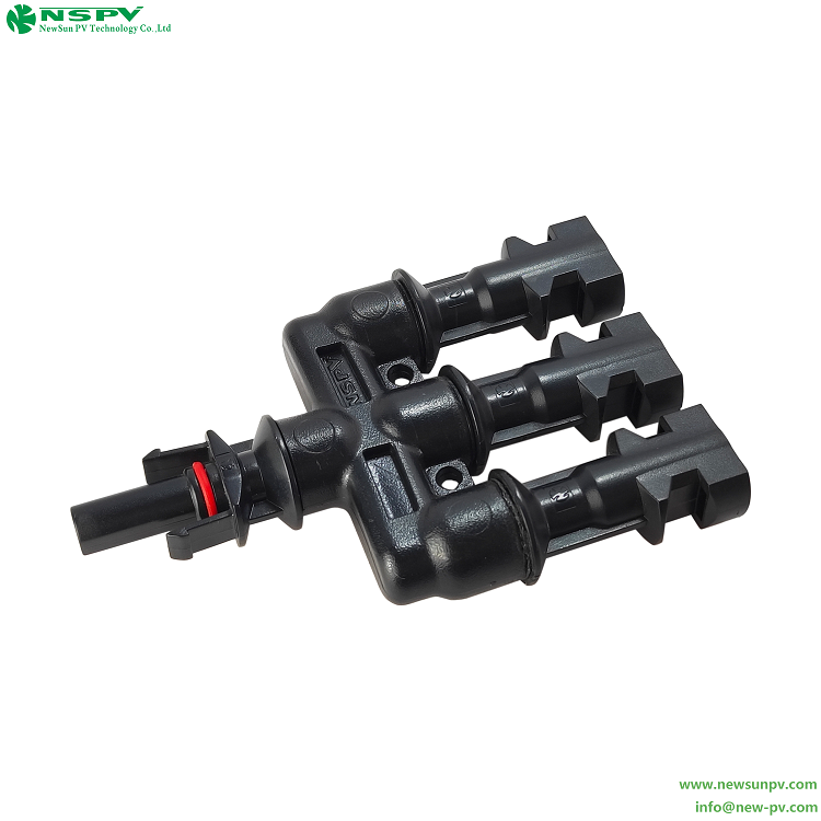 1000VDC 3to1 Solar branch connector PV T branch 2